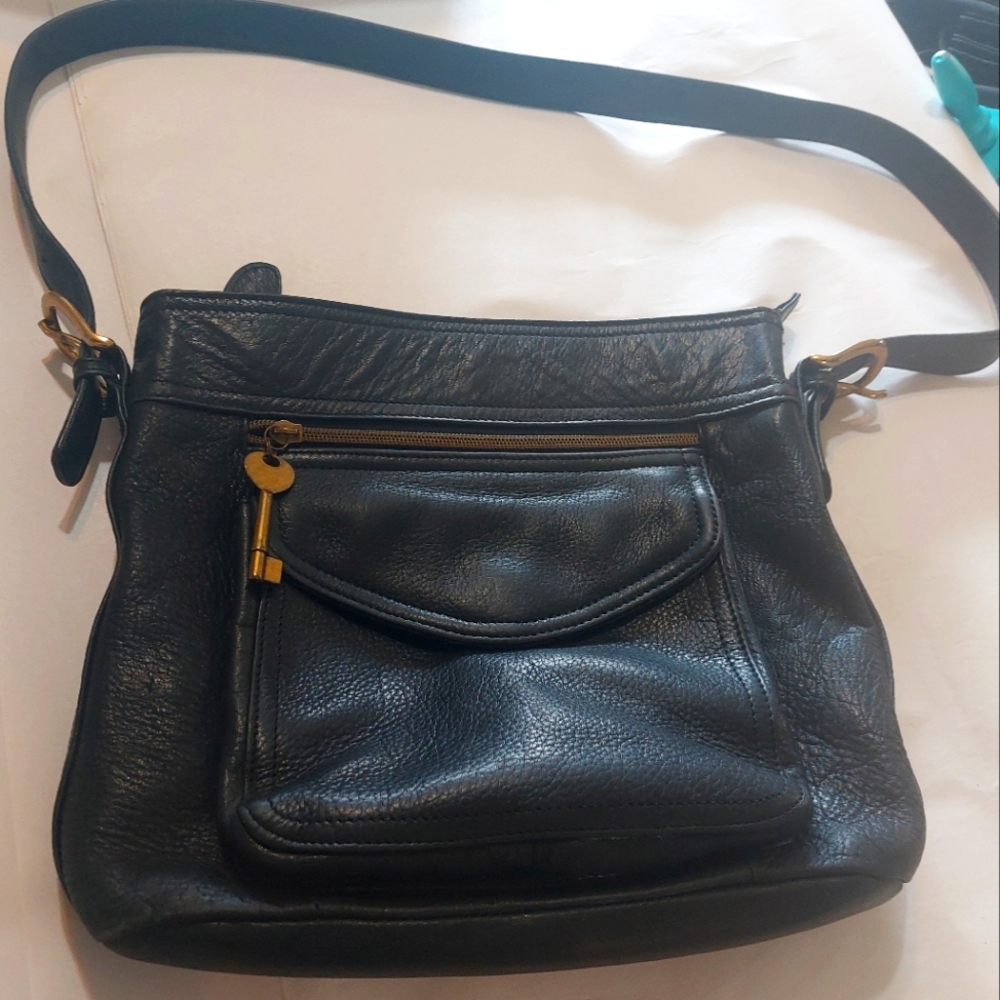 Fossil Classic Black Leather Purse - Picture 1 of 15